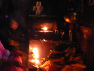 Guruji-in-deep-meditation-in-Koteshwar-Shivling-Temple-in-this-state-two-figures-one-stulo-and-one-bayuvriha-are-seen-Bayukut-Parvat-Kamakhya